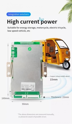 12V - 72V লিথিয়াম BMS সিস্টেম 3S-24S 100A 120A 150A 200A 250A Lifepo4 লিথিয়াম ব্যাটারি BMS