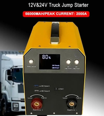 12V 24V কার জাম্প স্টার্টার পাওয়ার ব্যাংক লিথিয়াম কার ব্যাটারি চার্জার পোর্টেবল ইমার্জেন্সি টুল