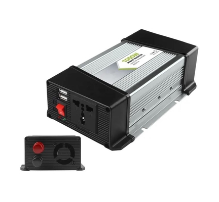 DC থেকে AC সংশোধন করা সাইন ওয়েভ পাওয়ার ইনভার্টার 12v থেকে 220v 1000W ডিসি এসি পাওয়ার ইনভার্টার