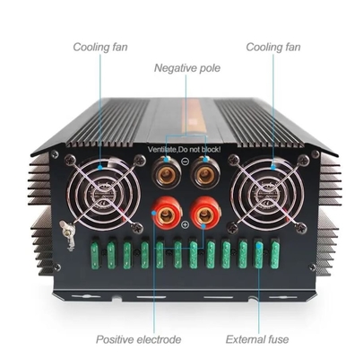 12v থেকে 220v অফ গ্রিড মডিফাইড সাইন ওয়েভ ইনভার্টার হাই পাওয়ার 3kw