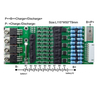 48V লিথিয়াম আয়ন BMS সিস্টেম, BMS 3S 20A চার স্তরের OEM ODM