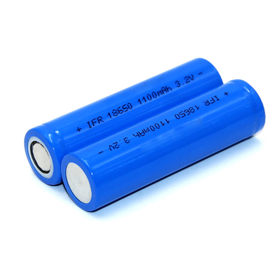 উচ্চ ডিসচার্জ রেট সহ IFR 18650 LiFePO4 ব্যাটারি সেল 10A 3.2V 1100mah