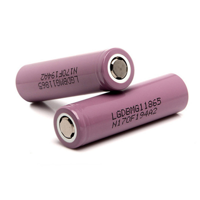 2900mAh LGDBMG11865 ব্যাটারি, 18650 রিচার্জেবল লি আয়ন 50g ওজন