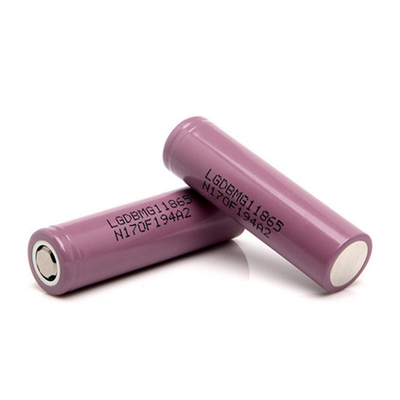 2900mAh LGDBMG11865 ব্যাটারি, 18650 রিচার্জেবল লি আয়ন 50g ওজন