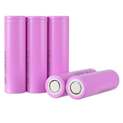 CE 2500mah 18650 ব্যাটারি 3.7 V , ফ্যানের জন্য লিথিয়াম আয়ন রিচার্জেবল ব্যাটারি সেল