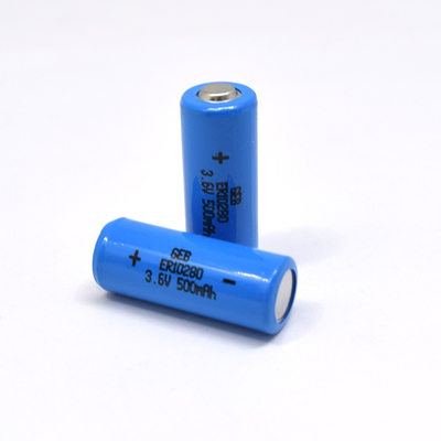 LiSOCL2 লিথিয়াম আয়ন ব্যাটারি সেল নন রিচার্জেবল 3.6V 500mAh ER10280