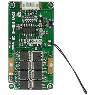 কমন পোর্ট 4S 10A BMS 14.8V তাপমাত্রা নিয়ন্ত্রণ সহ 66×34mm আকার
