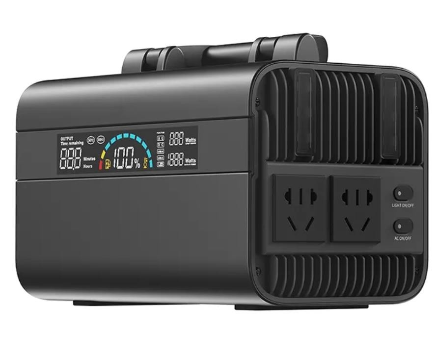 110V / 220V ইনপুট আউটপুট 600wh পোর্টেবল পাওয়ার স্টেশন সোলার এবং লাইট 4w