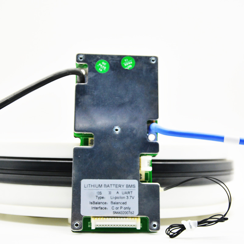 লি আয়ন স্মার্ট BMS UART, BMS 13S 48V 40A 140mm×62mm×16mm সাইজ