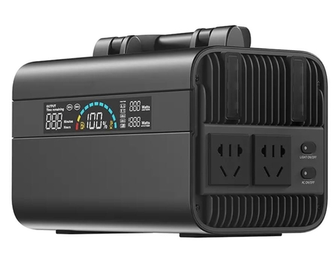 110V / 220V ইনপুট আউটপুট 600wh পোর্টেবল পাওয়ার স্টেশন সোলার এবং লাইট 4w